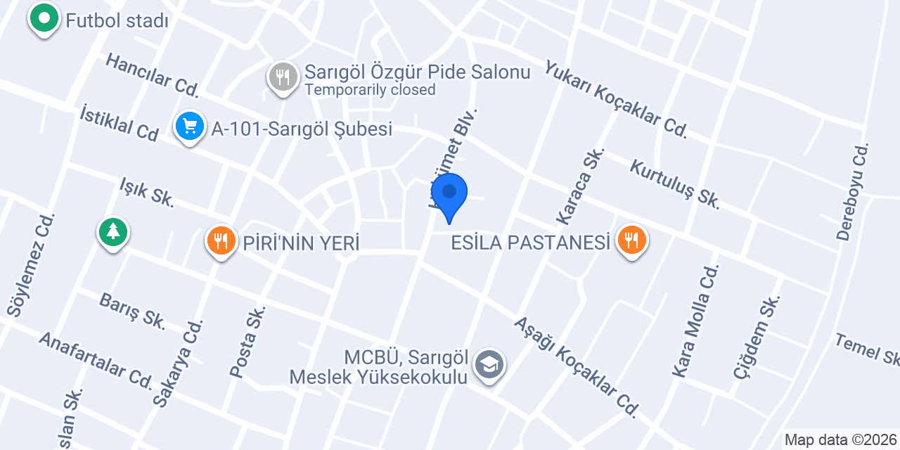 Sarıgöl Emlak konumu