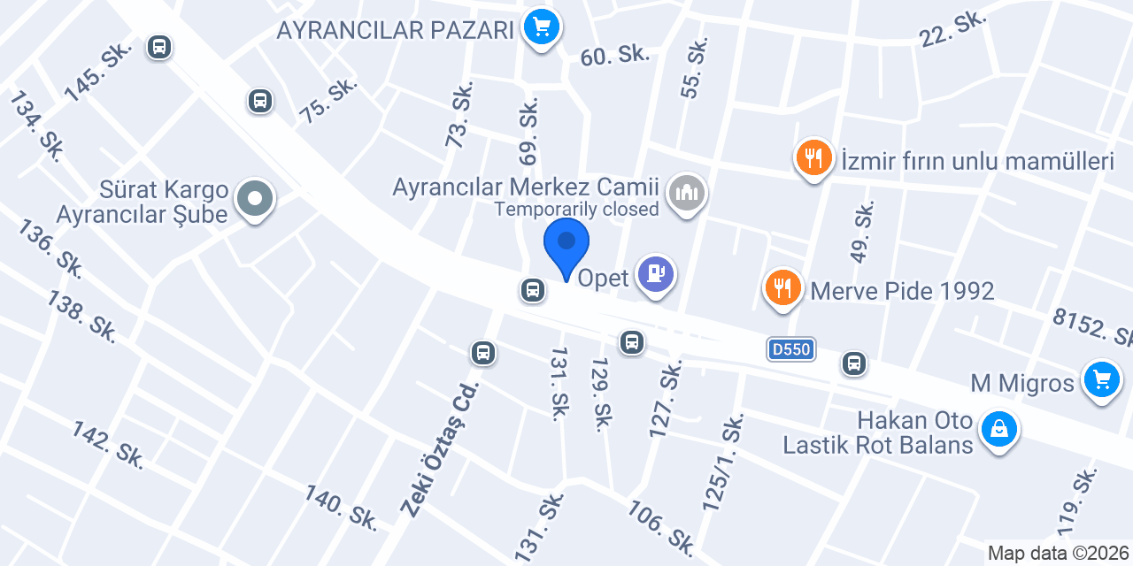 Ayrancilarda Taksi konumu