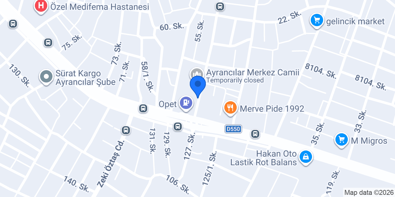 Yiğit Anahtar Ayrancılar konumu