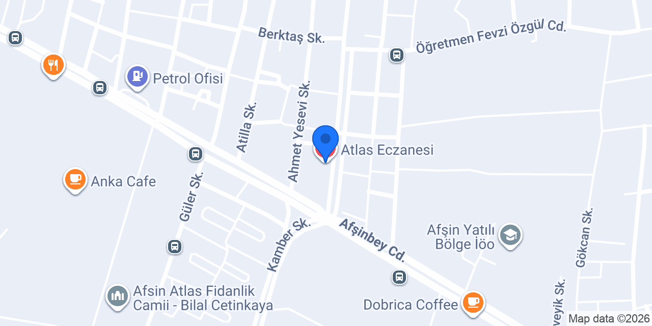 Atlas Eczanesi konumu