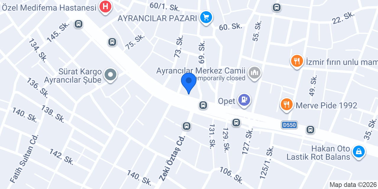 TURYAP AYRANCILAR konumu