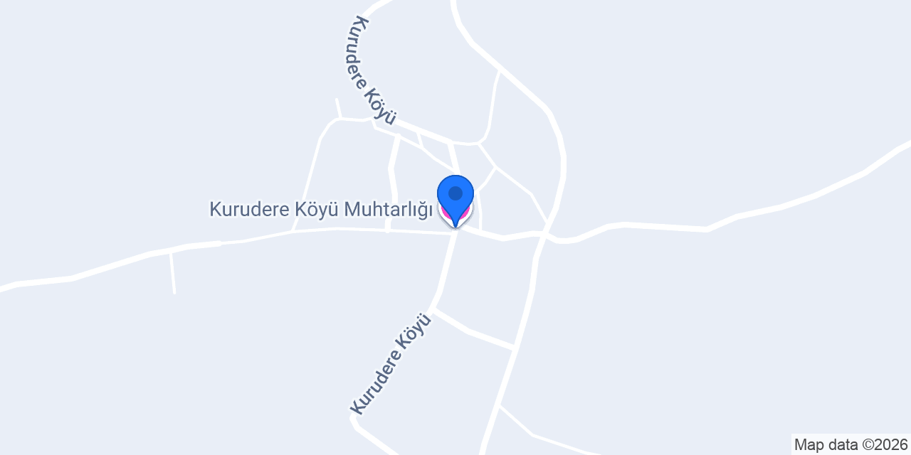 Kurudere Köyü Muhtarlığı konumu