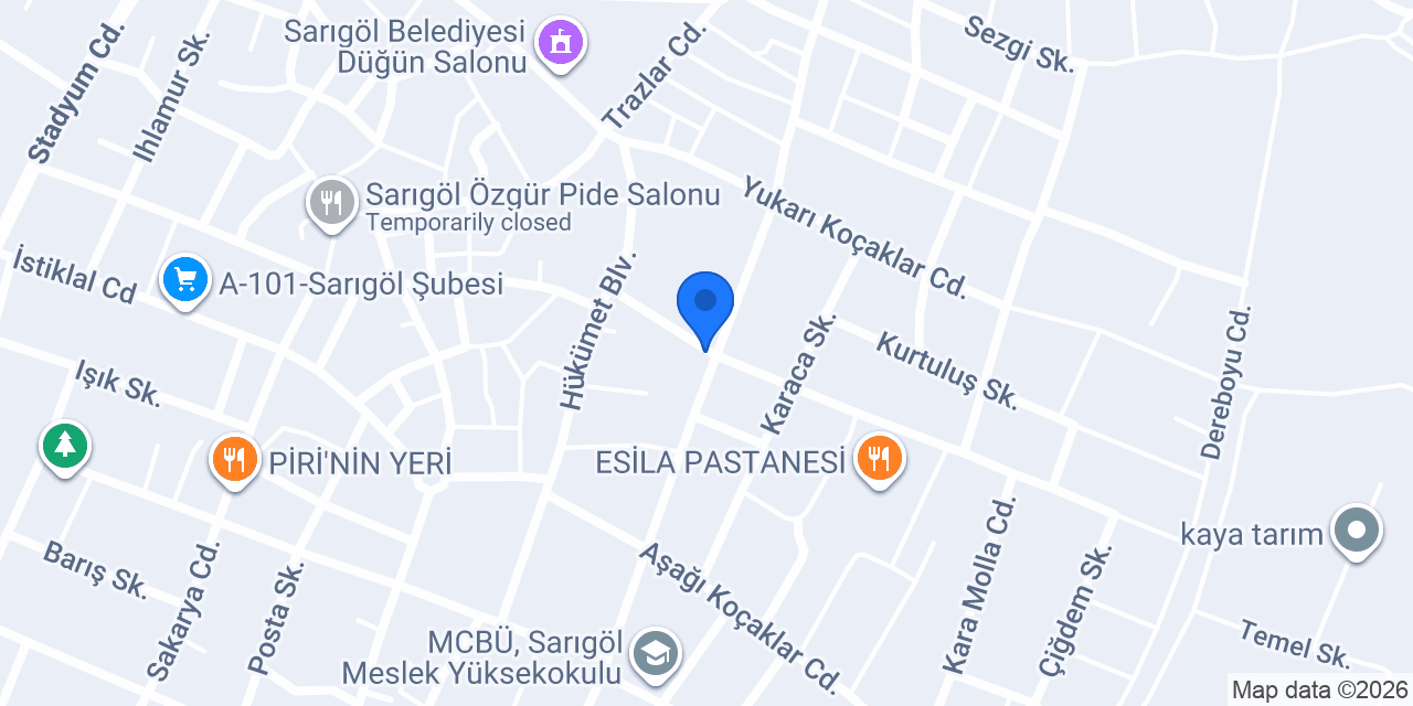 Aslan Yedek Parça konumu