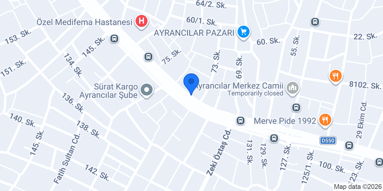 Lezzet pide konumu
