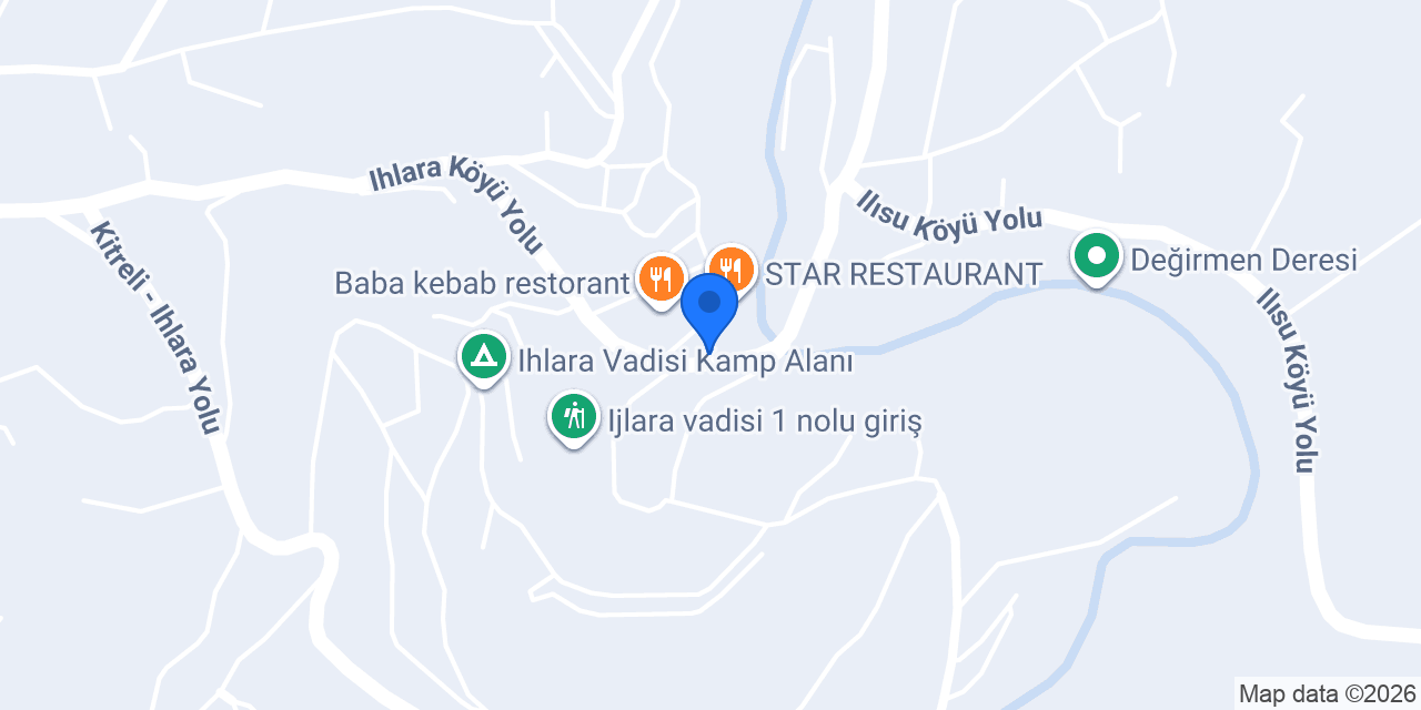 Ihlara vadi kasap konumu