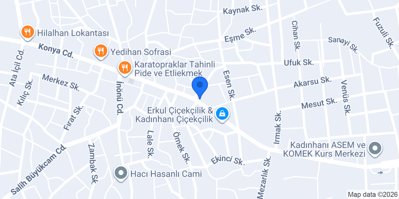 Kadınhanı Yem Yağcıoğlu Tarım konumu
