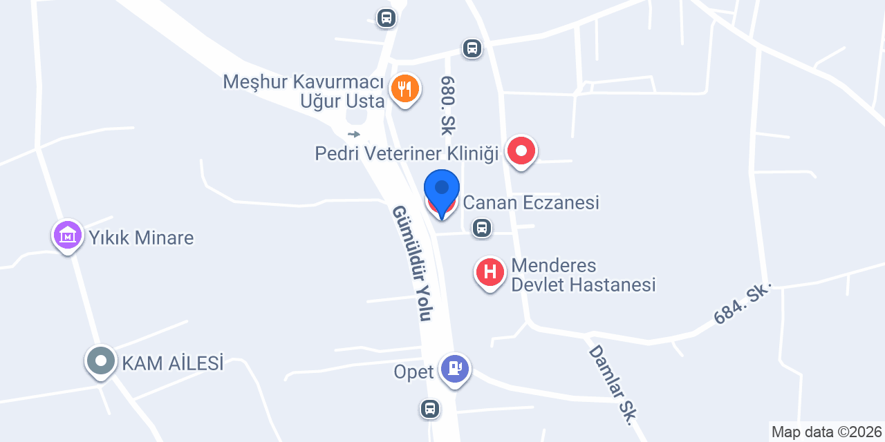 Canan Eczanesi konumu