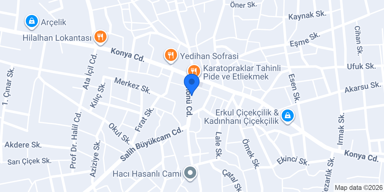 Ayyıldız merkez taksi konumu