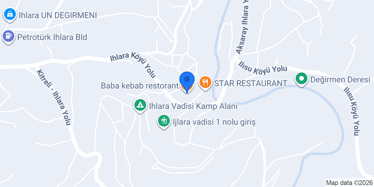 Baba kebab restorant konumu