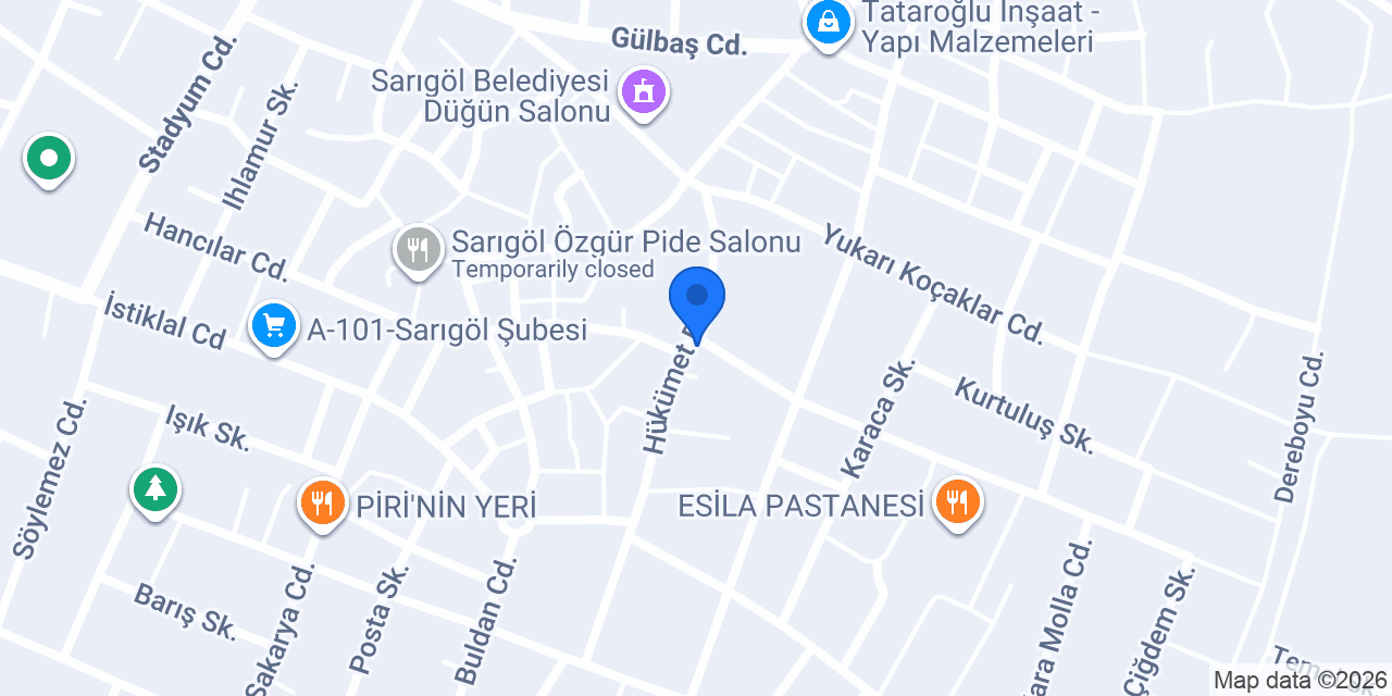 Ogün Tekel Market konumu
