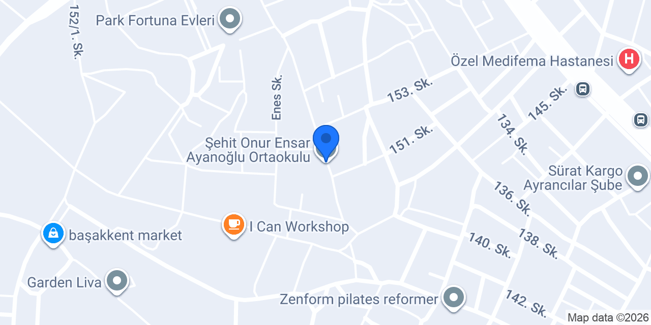 Şehit Onur Ensar Ayanoğlu Ortaokulu konumu