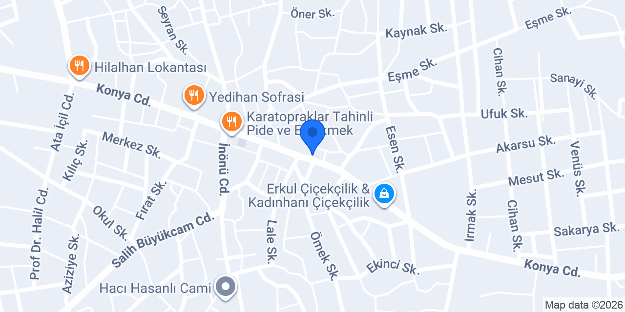 Kadınhanı Kız Meslek Lisesi konumu