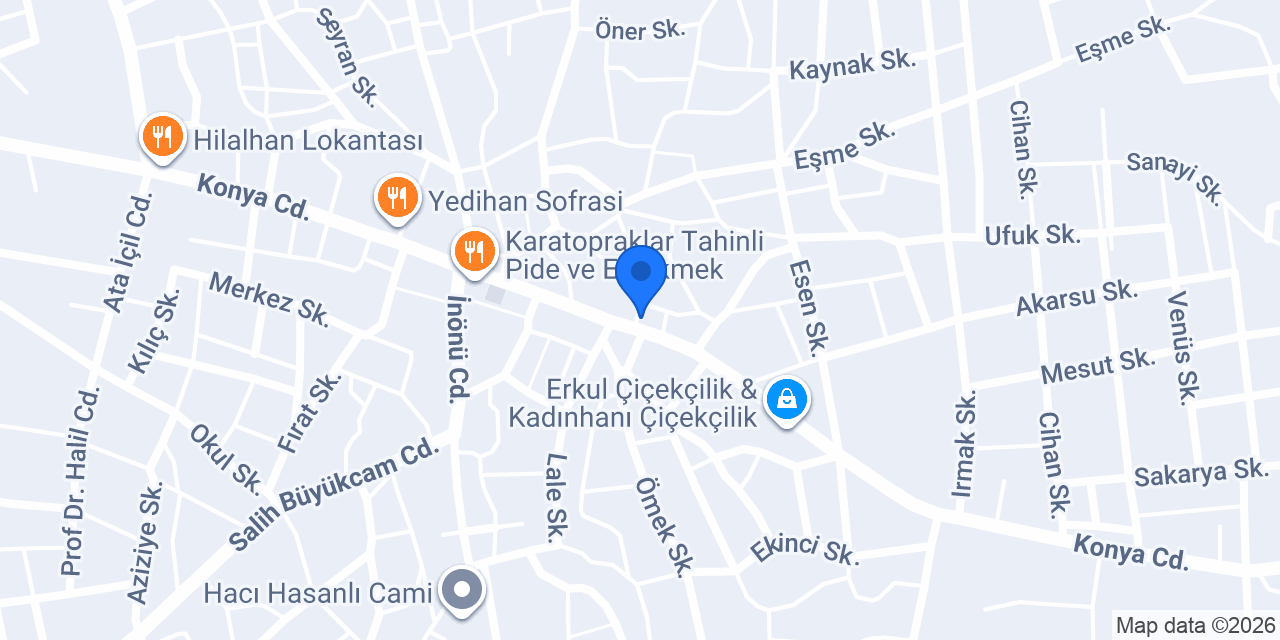 KADINHANI SÜLE MOTOR konumu