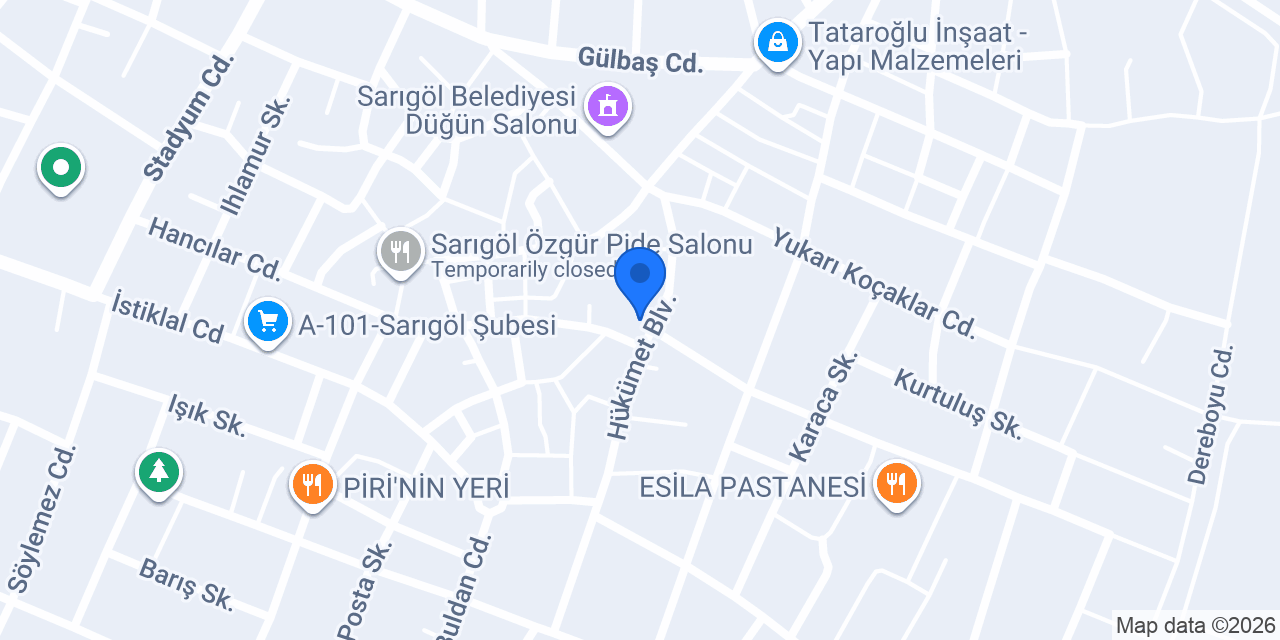 Komagene Sarıgöl konumu
