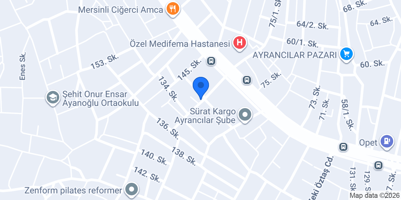 SEKİZ MOTORS konumu