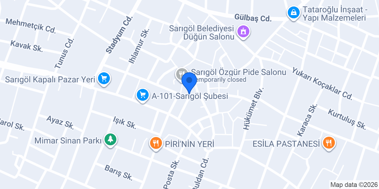 Sarıgöl Turizm konumu