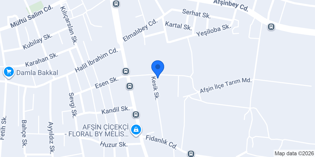 AFŞİN İLÇE SAĞLIK MÜDÜRLÜĞÜ konumu
