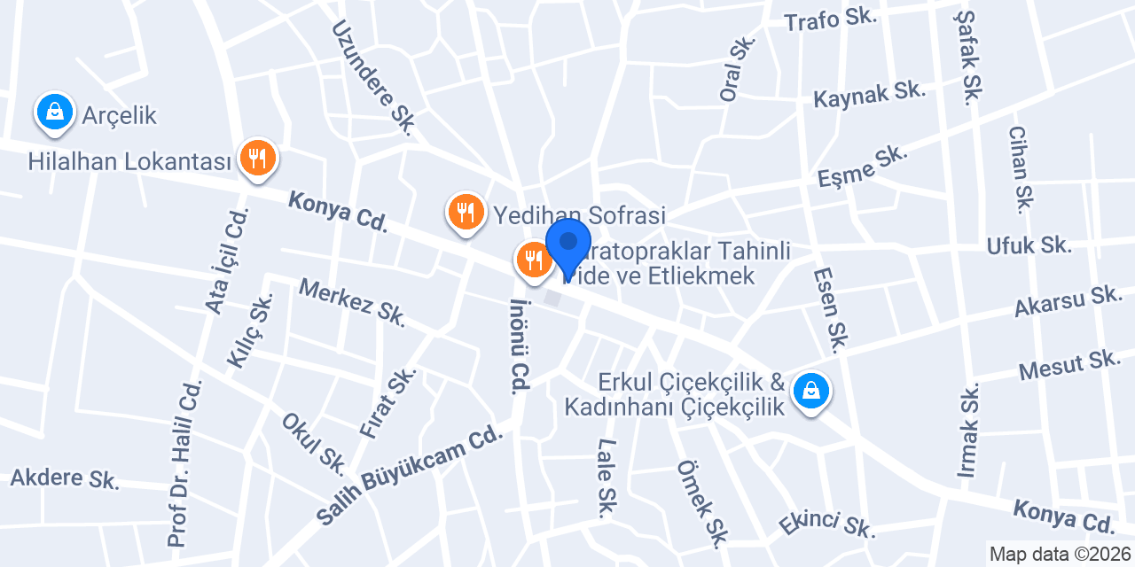 Kadınhanı Taksi Çiçek konumu