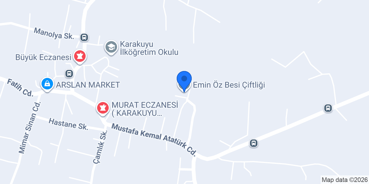 Emin Öz Besi Çiftliği konumu