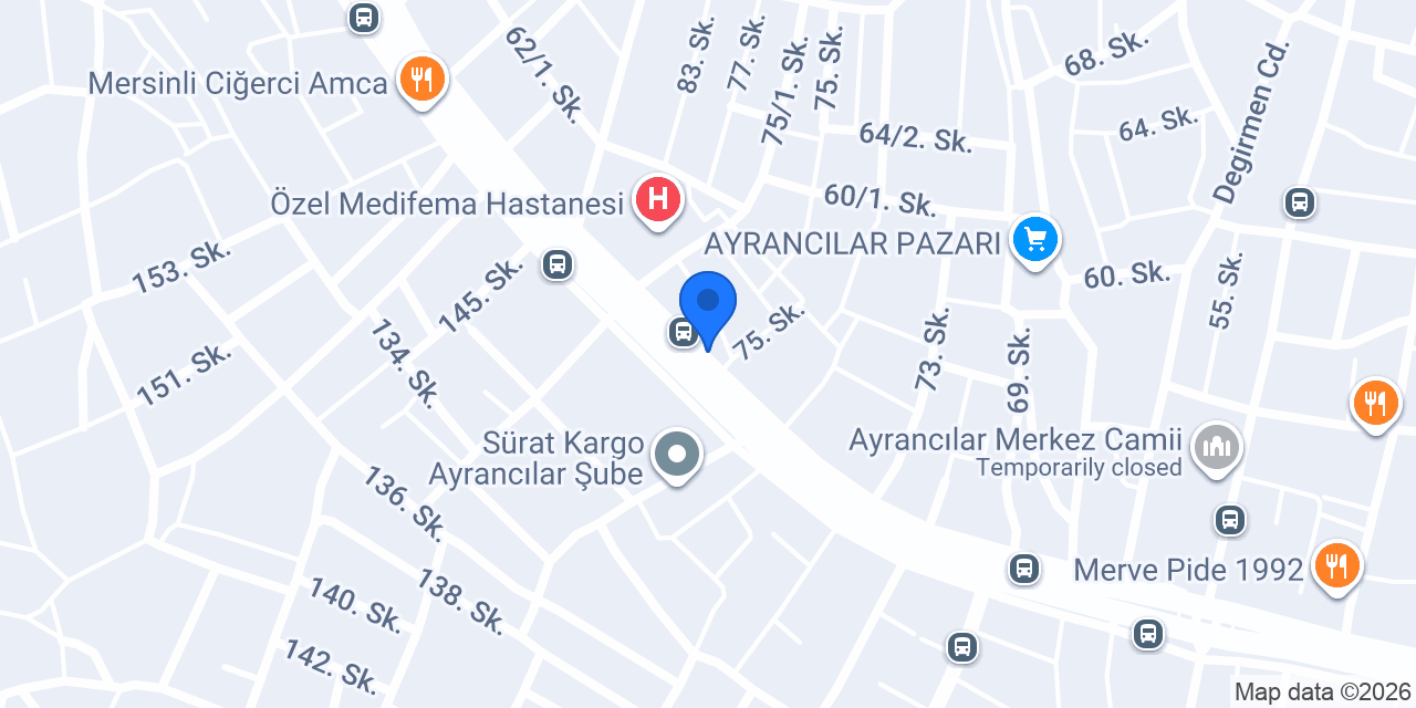 Sandviç Durağı konumu