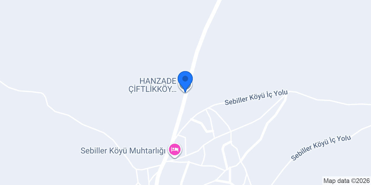 HANZADE ÇİFTLİKKÖY YUMURTA ÜRETİM TESİSİ konumu