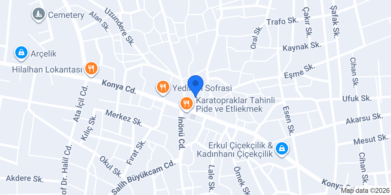 Coşkunoğlu Etli Pide Salonu konumu