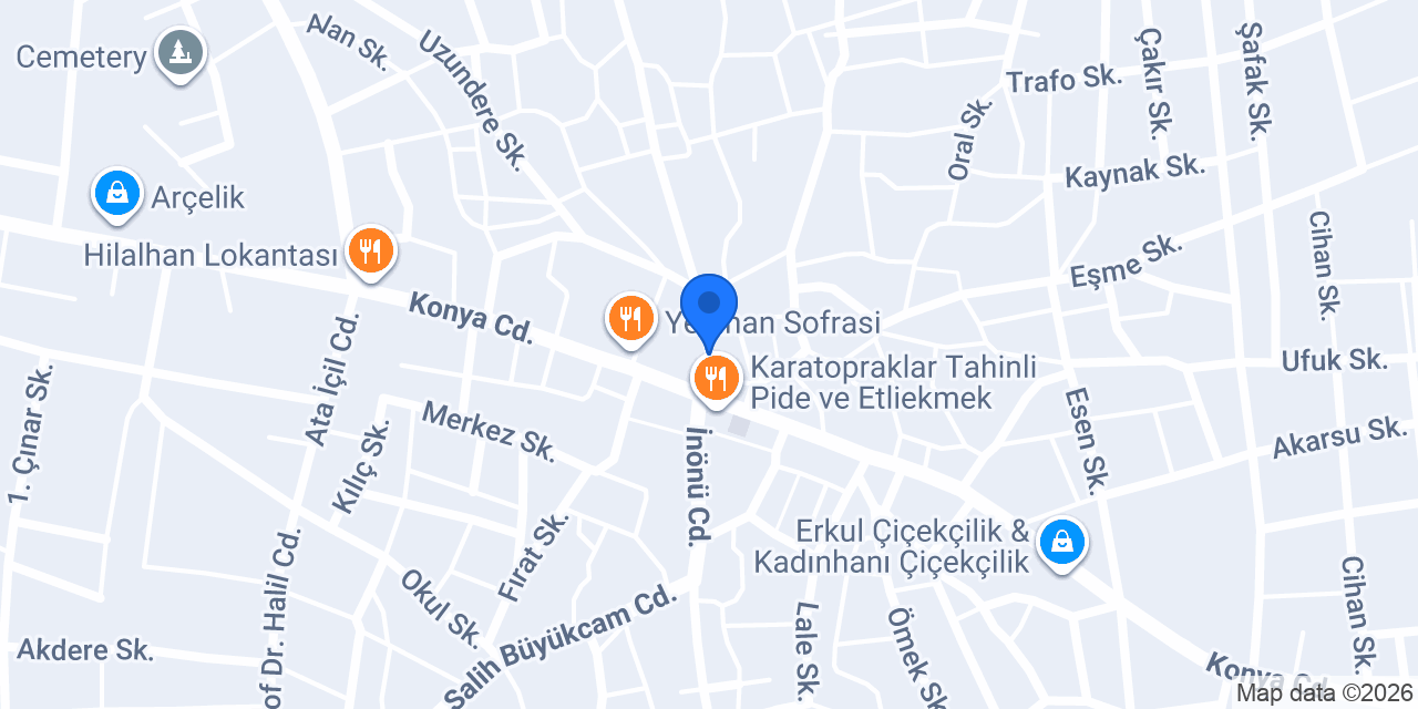 Çiçek Taksi konumu