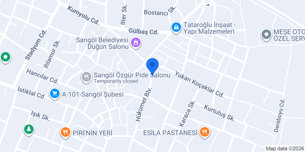 Ertürk Sigorta - Sarıgöl konumu