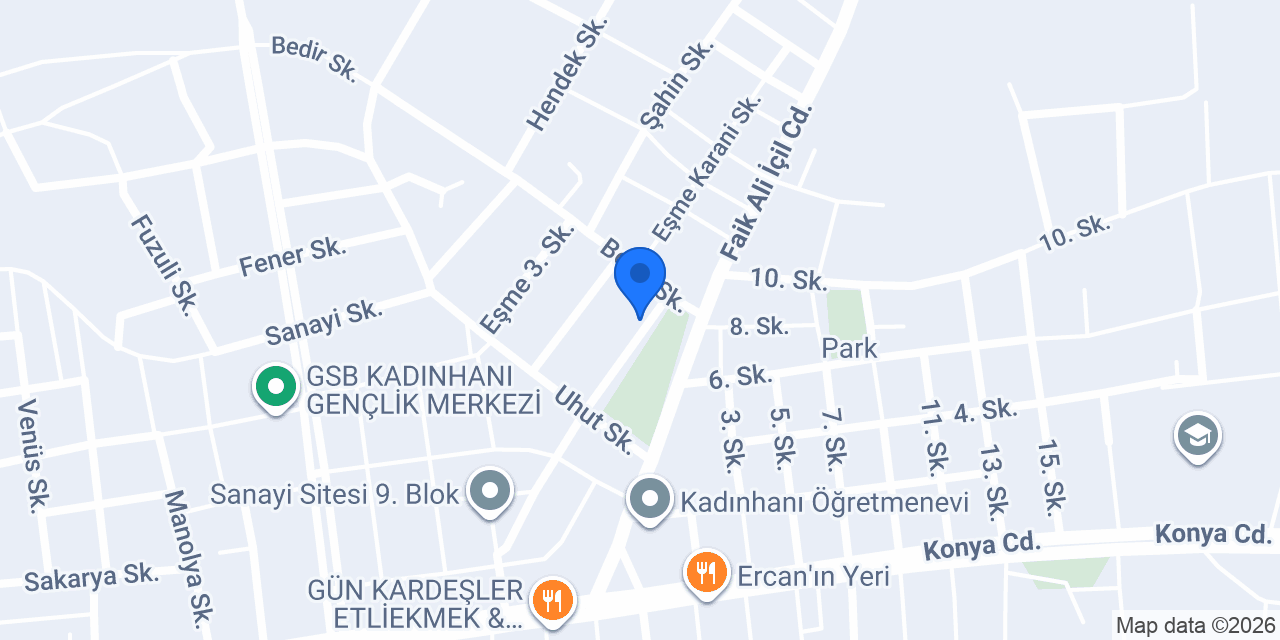 Koçyiğit Ekmek Fabrikası konumu