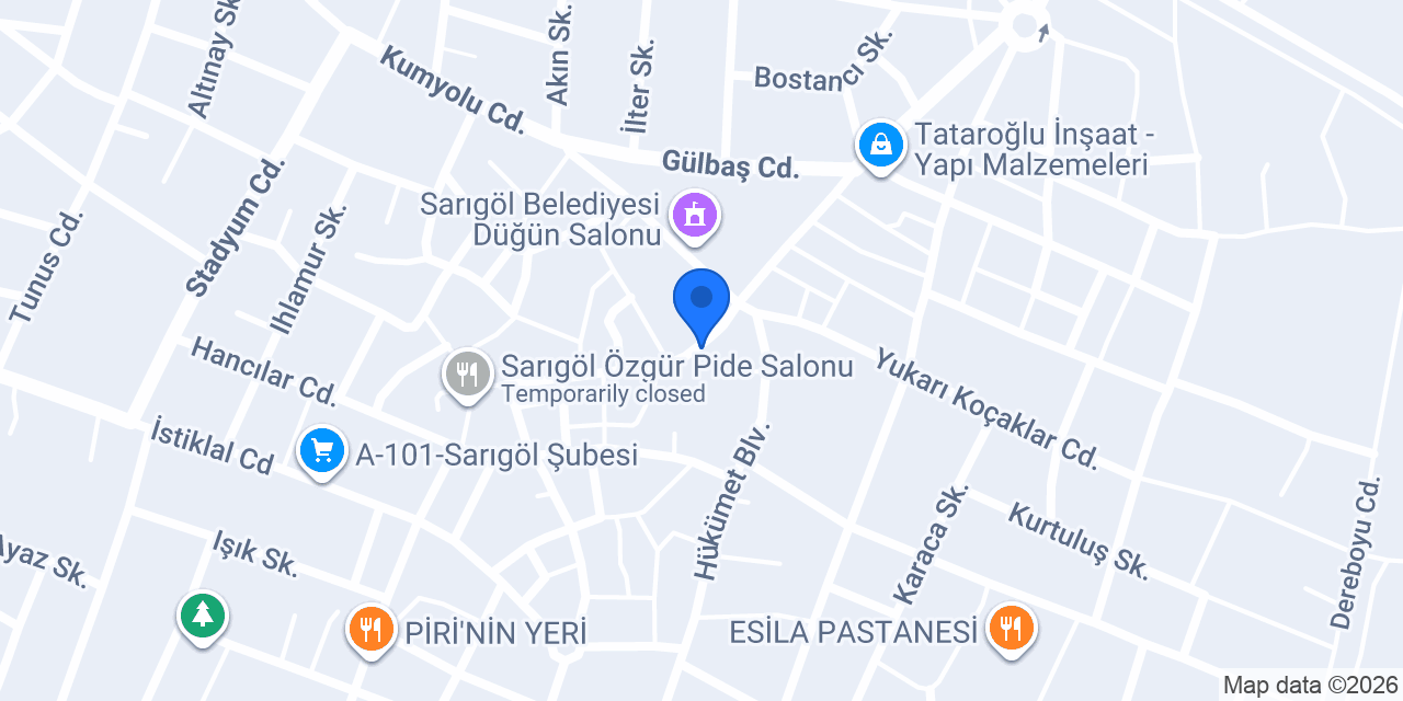 SARIGÖL SİGORTA konumu