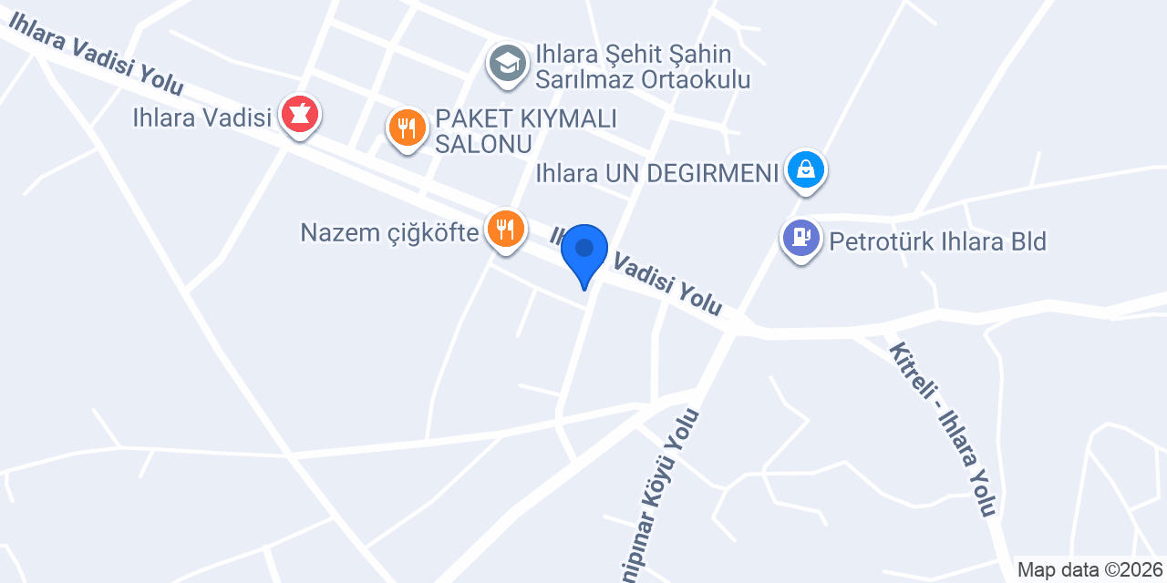 Ihlara kıymalı pide salonu konumu
