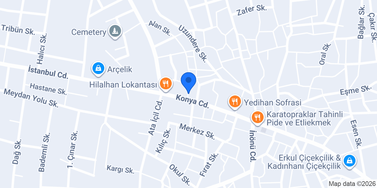 Kadınhanı Noterliği konumu