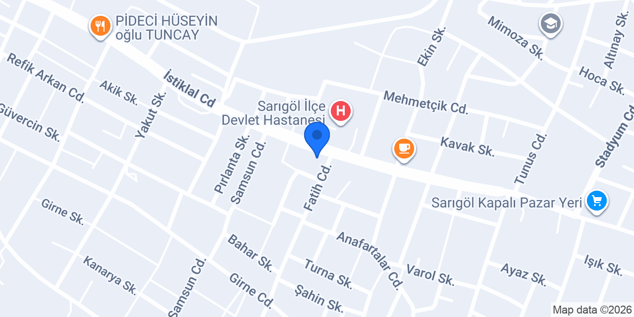 Sarıgöl Pide Dünyası konumu