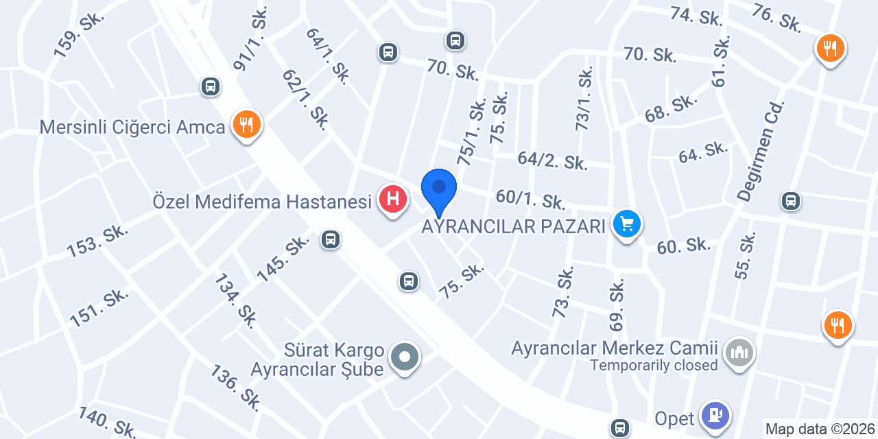 Başar Optik konumu