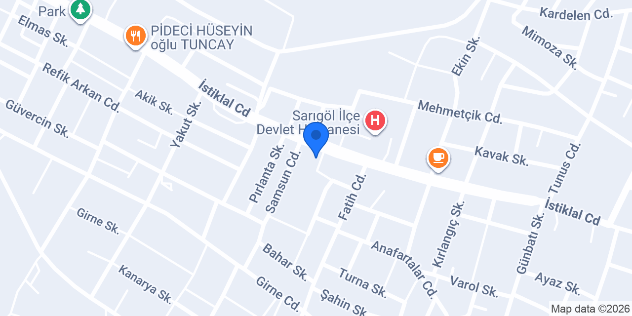 Sarıgöl Halk Eğitimi Merkezi konumu