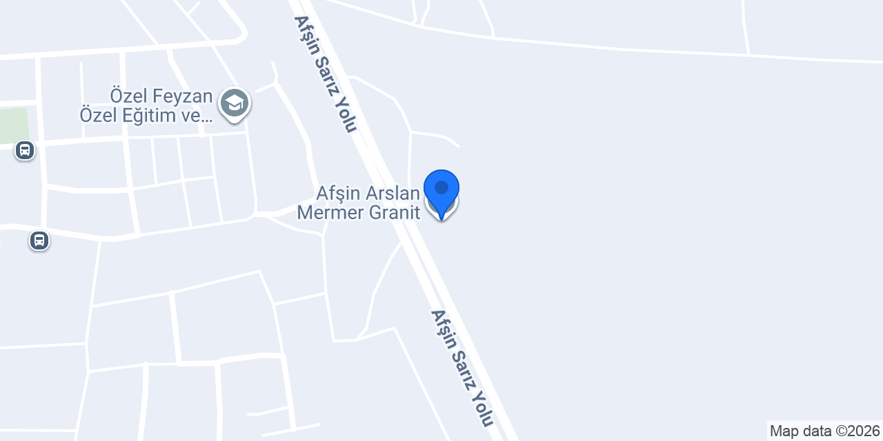 Afşin Arslan Mermer Granit konumu