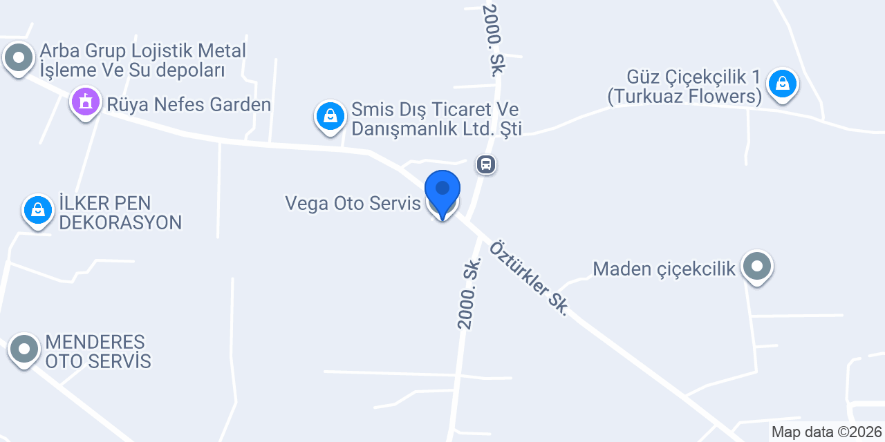 Vega Oto Servis konumu