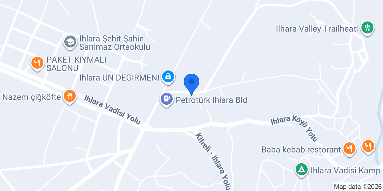 Ihlara Anadolu Lisesi konumu