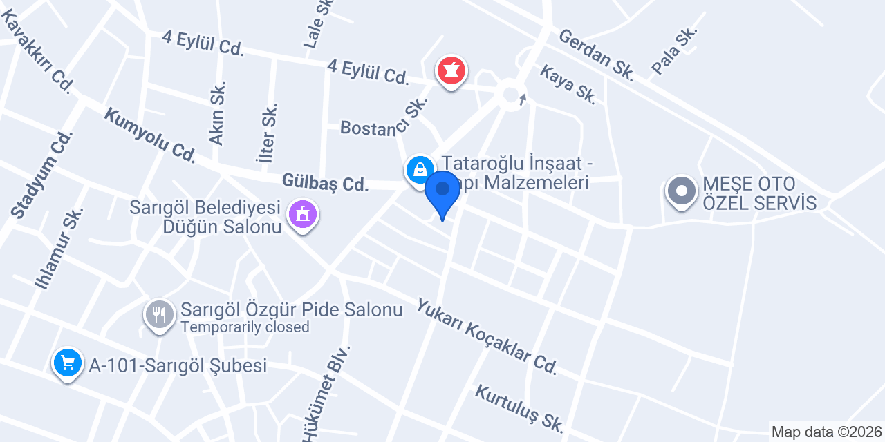 Ptt-sarıgöl Şubesi konumu