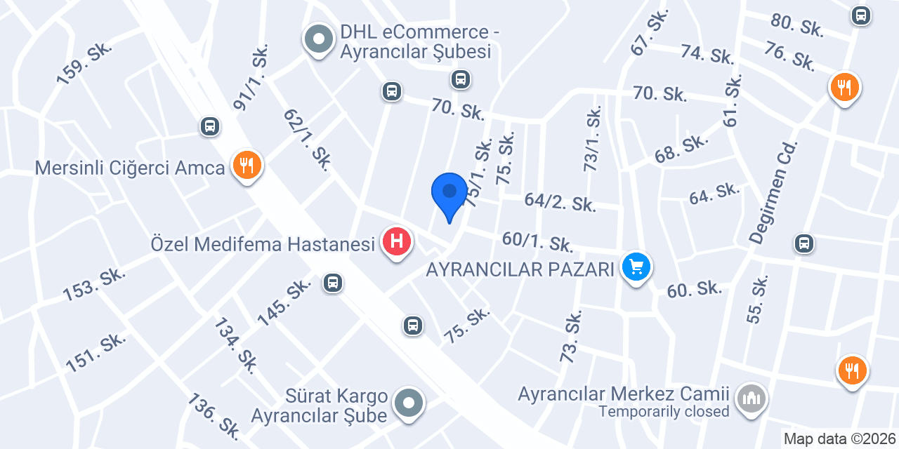 Üç Kardeş Lezzetleri konumu