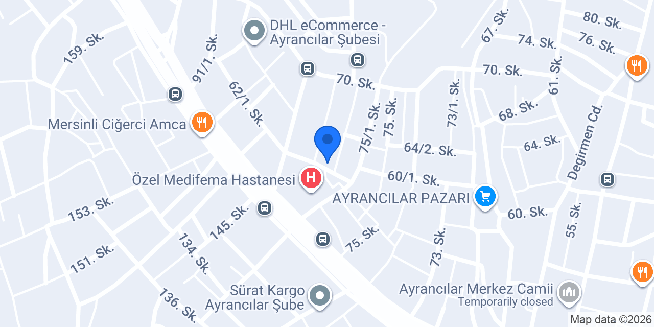 Karacasulu Özaydın pide konumu