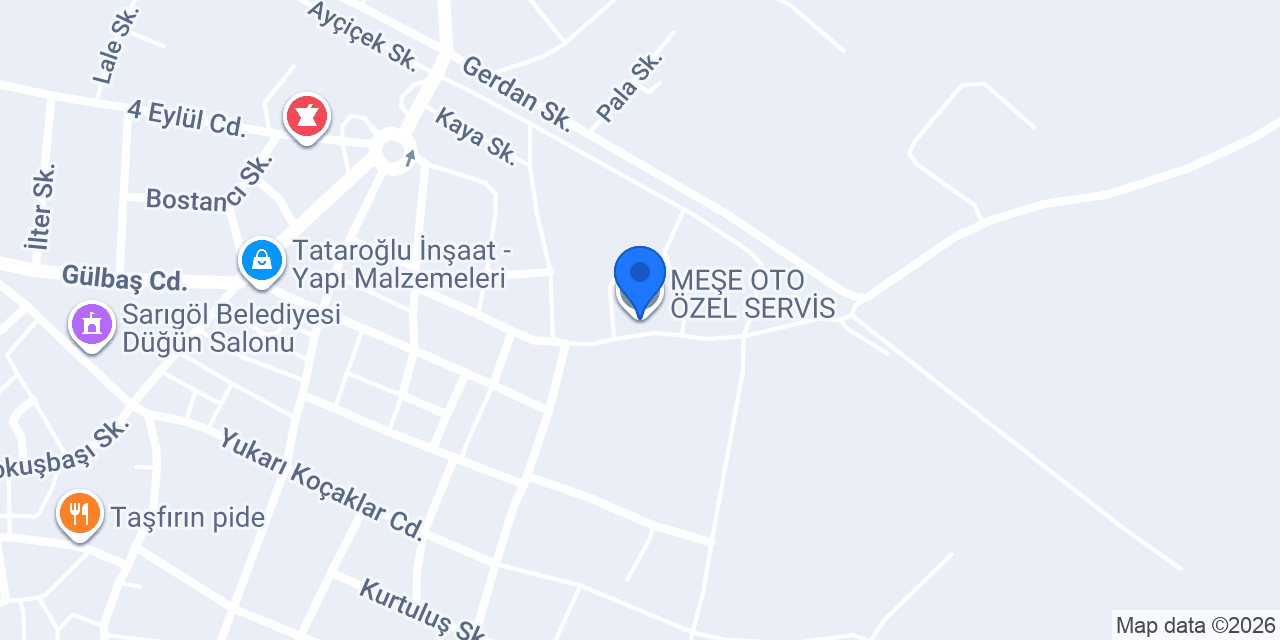 MEŞE OTO ÖZEL SERVİS konumu