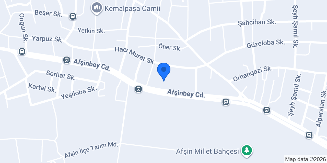 Afşin OSM Mühendislik Doğalgaz ve Asansör konumu