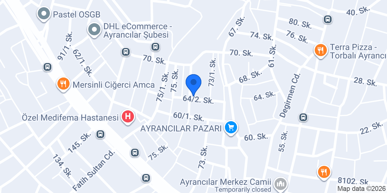 Kuaför Ebru Enes konumu
