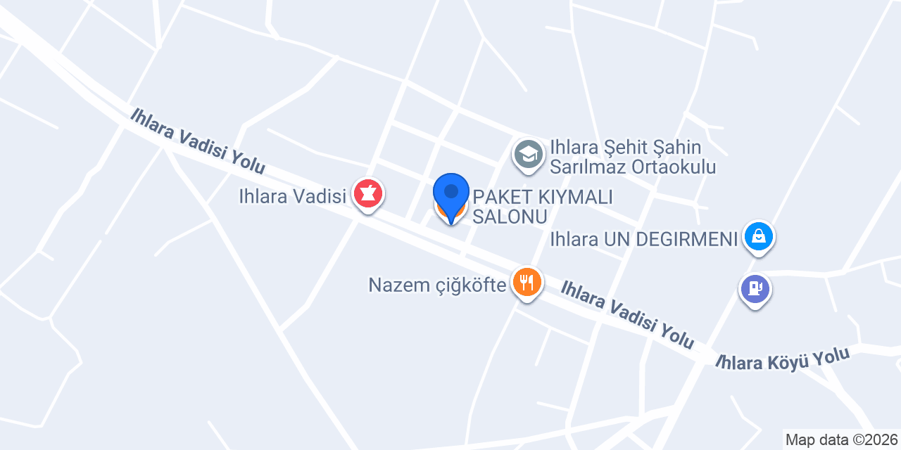 PAKET KIYMALI SALONU konumu