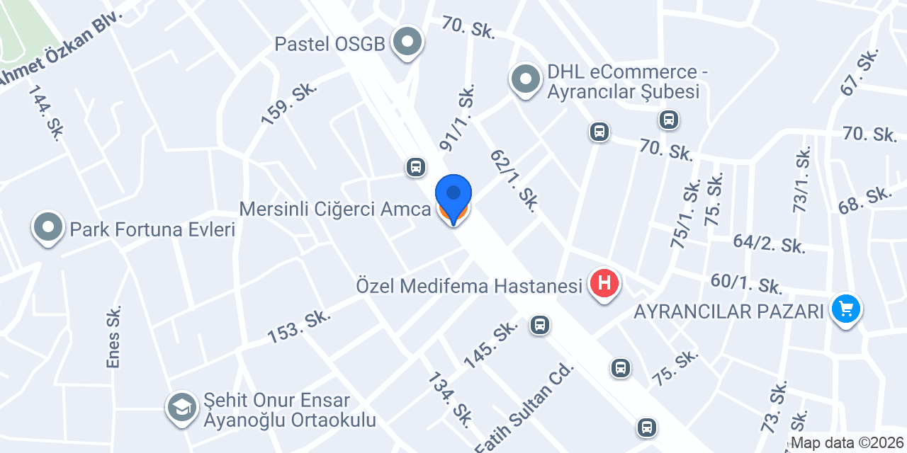 Mersinli Ciğerci Amca konumu