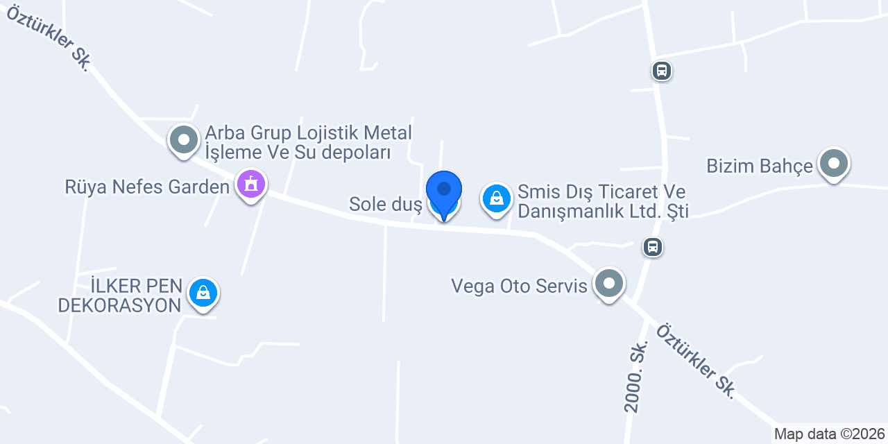 Sole duş konumu