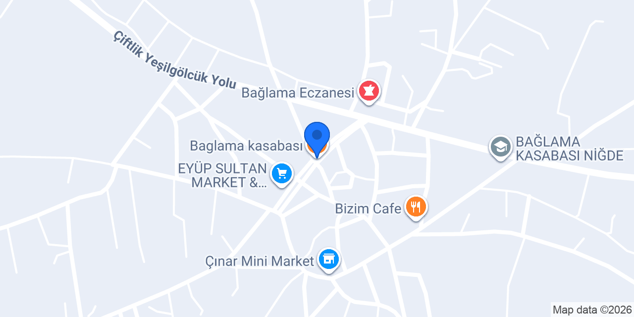 Baglama kasabası konumu
