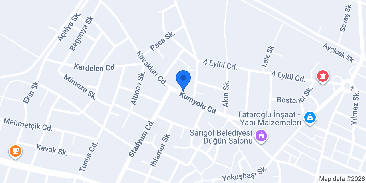EYLÜL CAFE TOST konumu