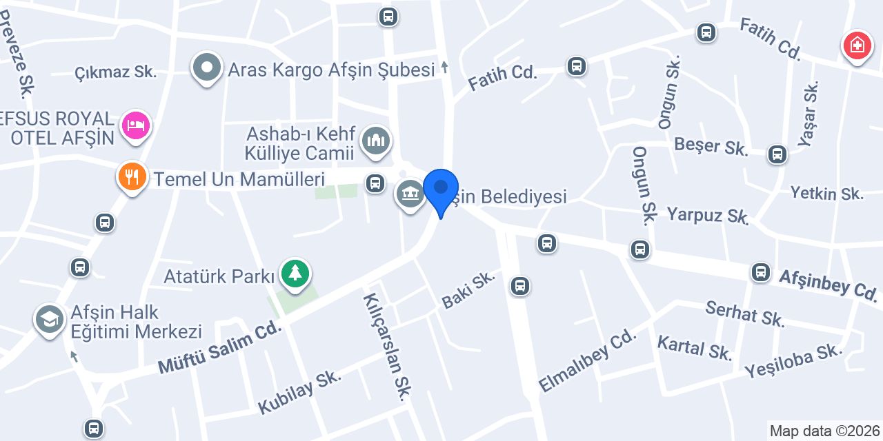 AFŞİN KAVURMACI HACI DAYININ YERİ konumu